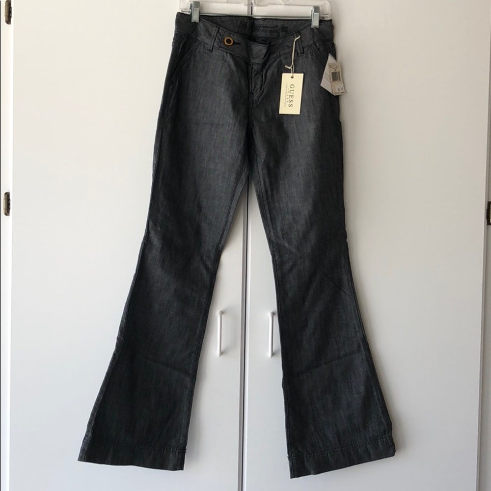 GUESS Women's Charcoal Flared Pants